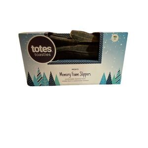 Totes Toasties, men’s memory foam slippers, size medium, 8/9